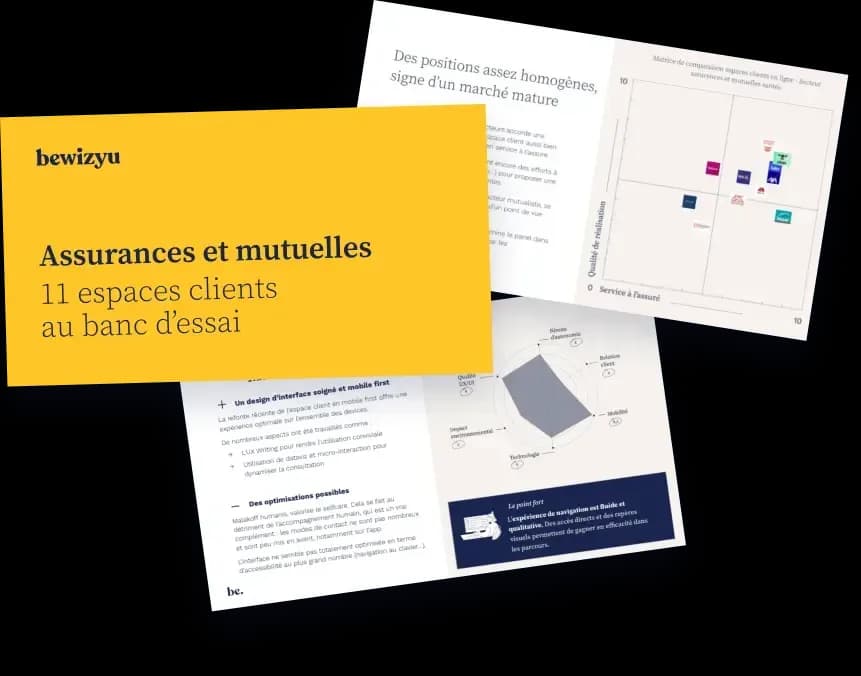 Benchmark des espaces client banque et assurance